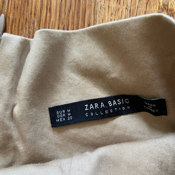Zara skirt Knee length size medium tan corset - Picture 4 of 9